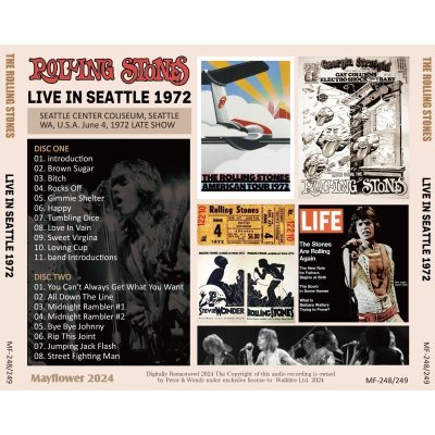 画像2: THE ROLLING STONES 1972 LIVE IN SEATTLE 2CD