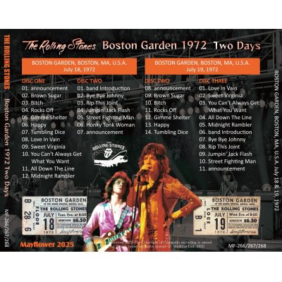 画像2: THE ROLLING STONES 1972 BOSTON GARDEN TWO DAYS 3CD